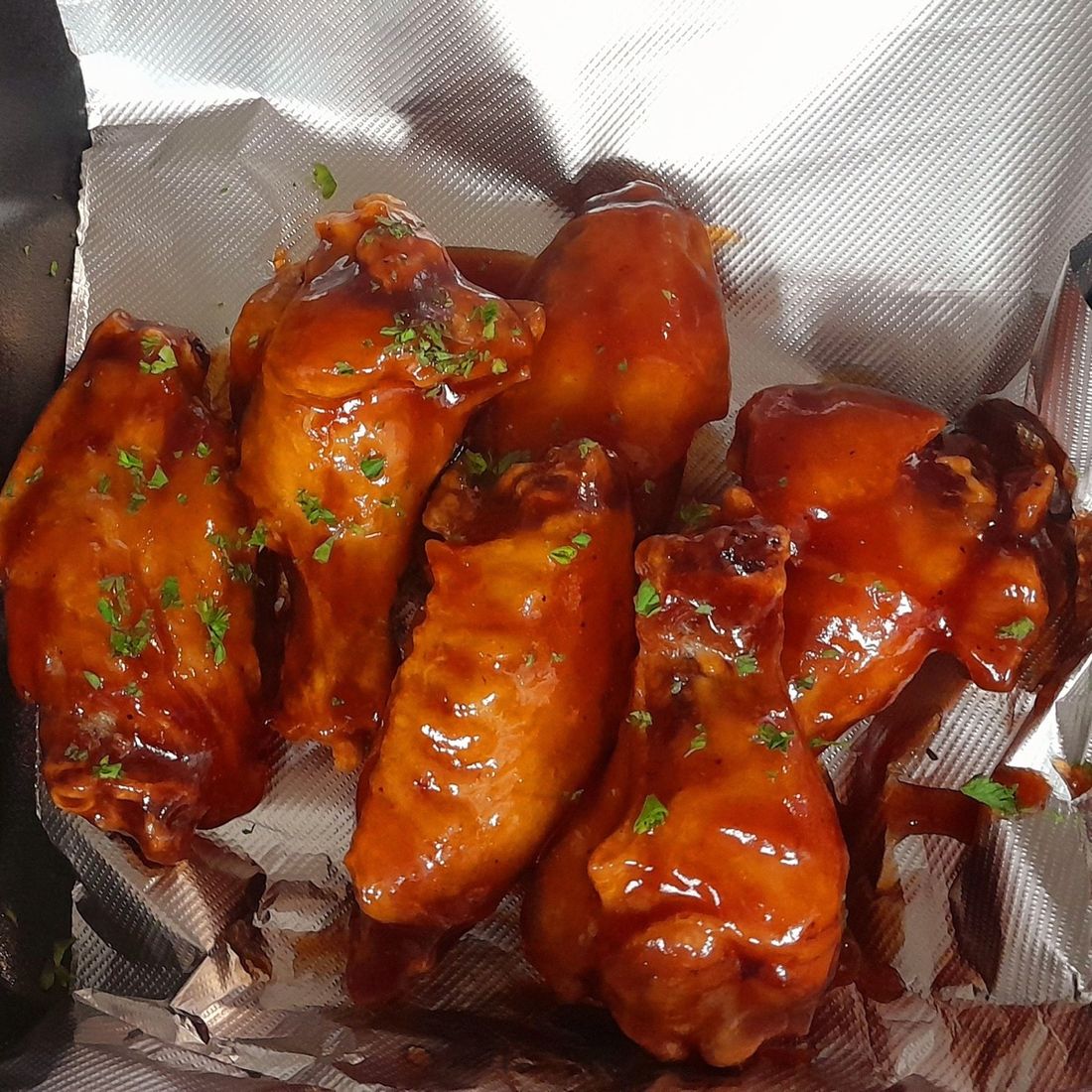 Traditional wings tossed in sauce